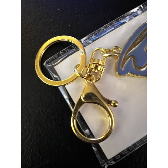 Gold & Blue HELLO Key Chain - Picture 3 of 5